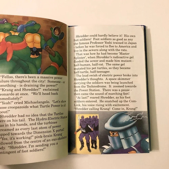 1990 TMNT Teenage Mutant  Ninja Turtle Return of the Technodrome Book - Picture 8 of 13